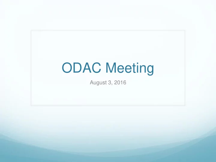 odac meeting