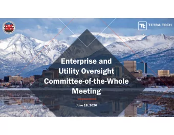 Enterprise and  Utility Oversight  Committee-of-the-Whole  Meeting  June 18, 2020  AGENDA  Benefits