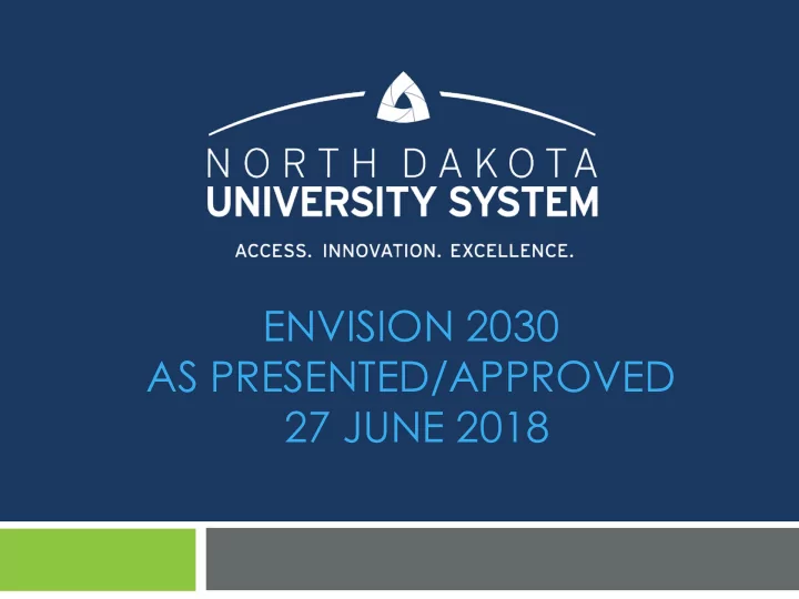 envision 2030 as presented approved 27 june 2018 envision