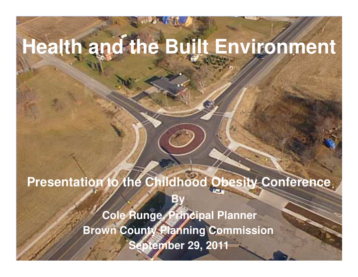 health and the built environment