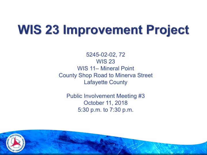 5245 02 02 72 wis 23 wis 11 mineral point county shop