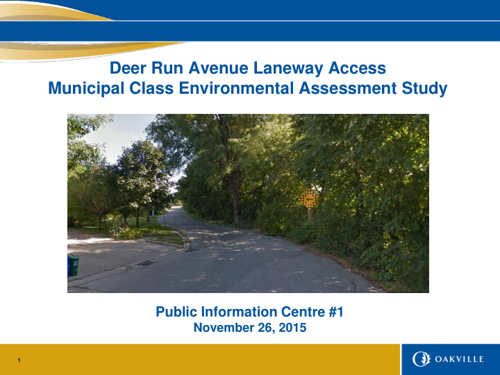 deer run avenue laneway access