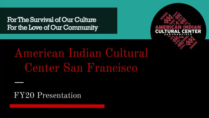 american indian cultural center san francisco