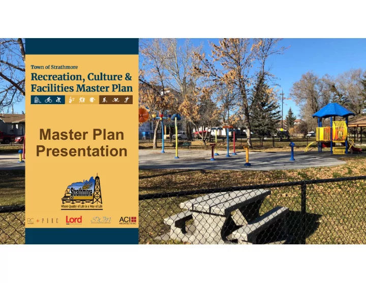 master plan presentation presentation agenda