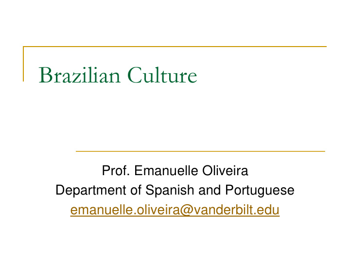brazilian culture