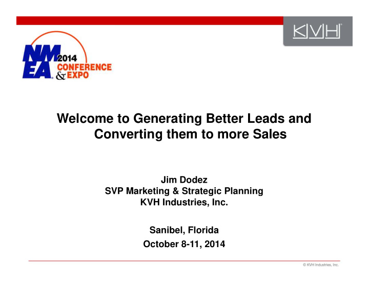welcome to generating better leads and g converting them