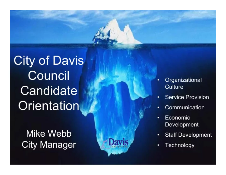 city of davis council