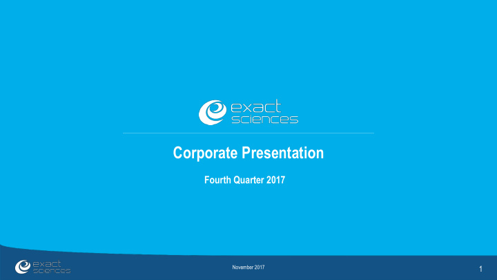 corporate presentation