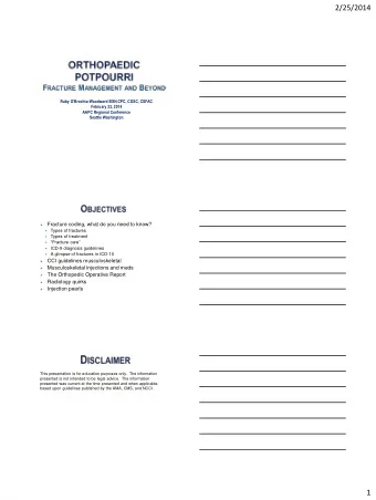 2/25/2014 Ruby OBrochta -Woodward BSN,CPC, COSC, CSFAC  February 22, 2014  AAPC Regional