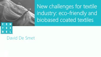 in  indu  dust  stry:  y: ec  eco-fr  frie  iendly  dly an  and  d  bio  iobas  ased  ed co  coat