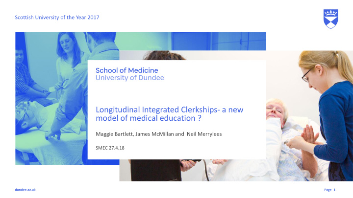 longitudinal integrated clerkships a new model of medical