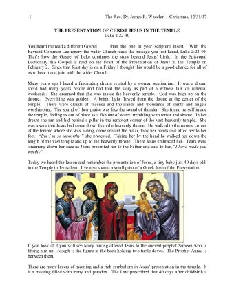 -1-                                                               The Rev. Dr. James R. Wheeler,