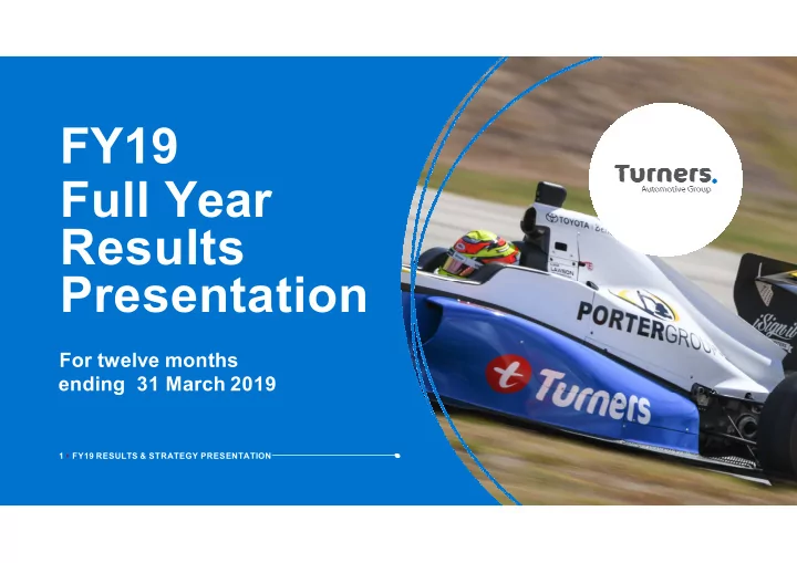 fy19 full year results presentation
