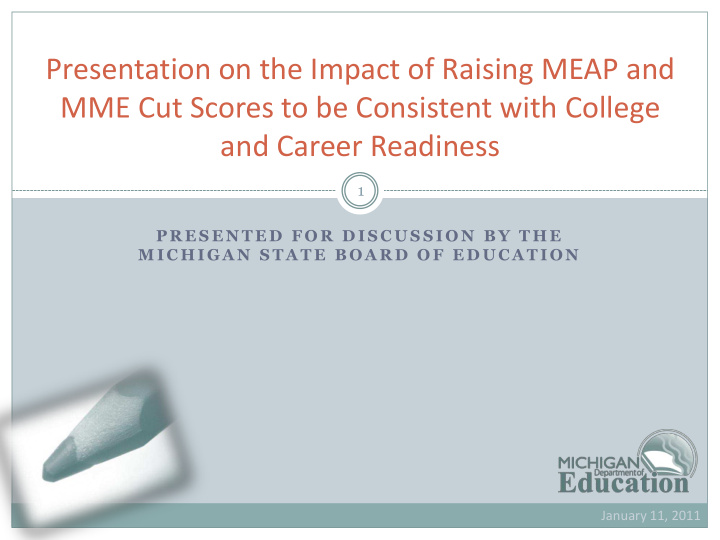 presentation on the impact of raising meap and