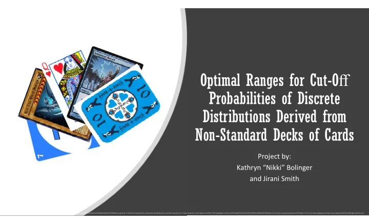 optimal ranges for cut o ff probabilities of discrete