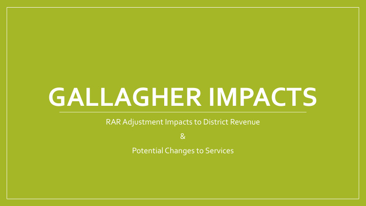 gallagher impacts