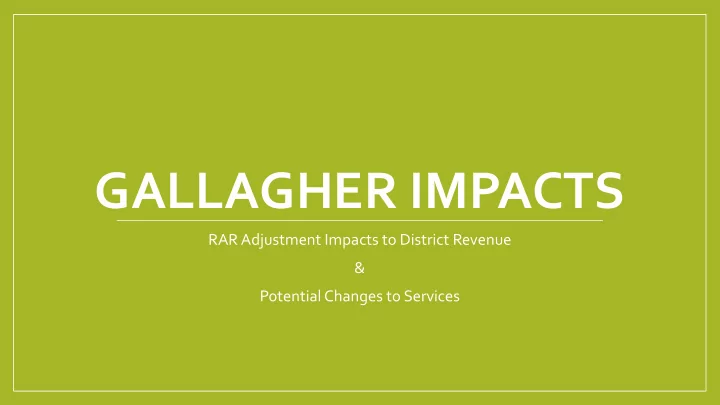gallagher impacts