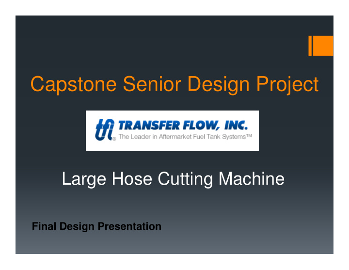 capstone senior design project
