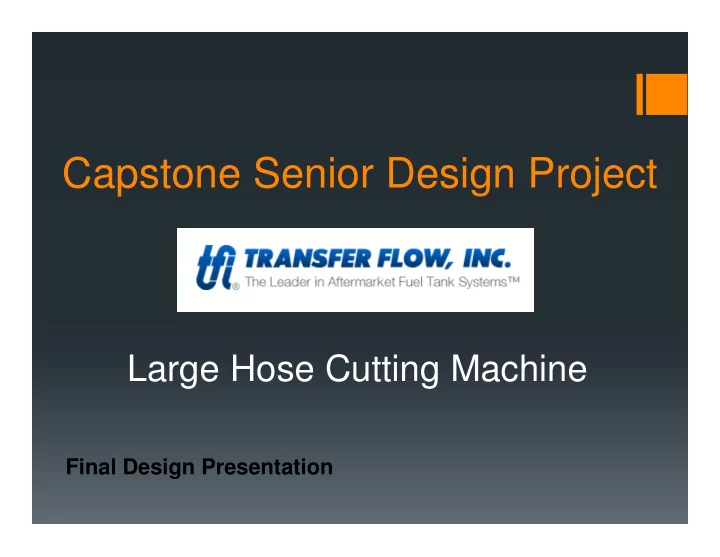 capstone senior design project