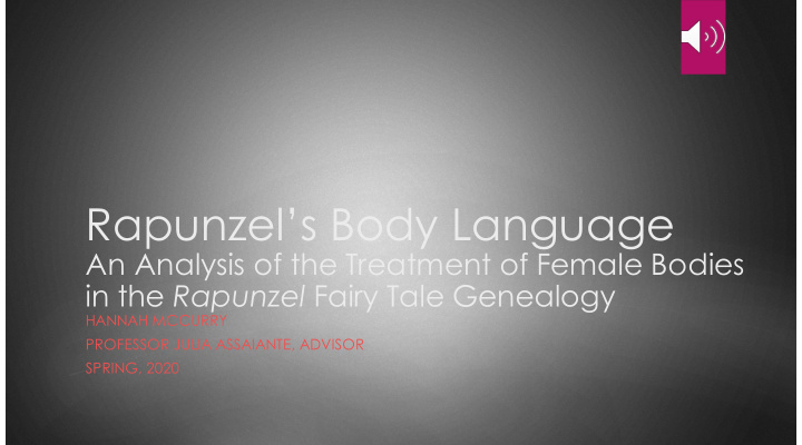 rapunzel s body language