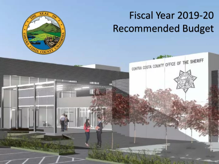 fiscal year 2019 20 recommended budget