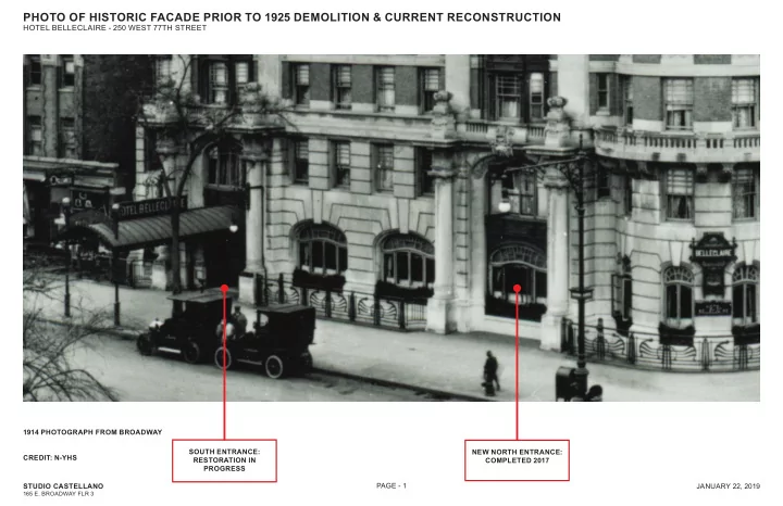 photo of historic facade prior to 1925 demolition amp