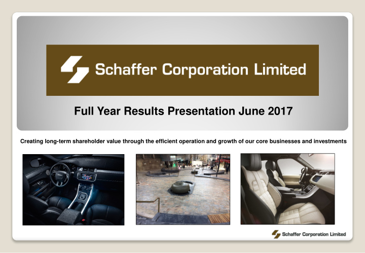 full year results presentation june 2017