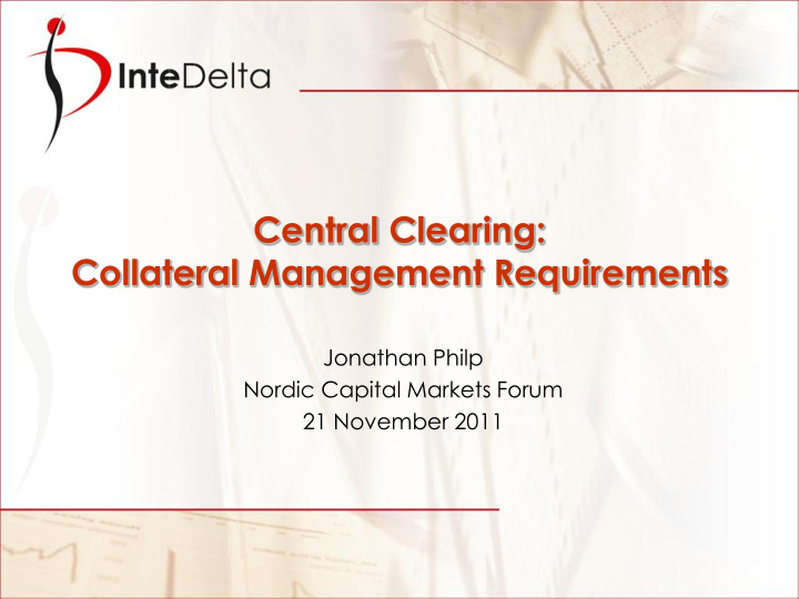 collateral management requirements