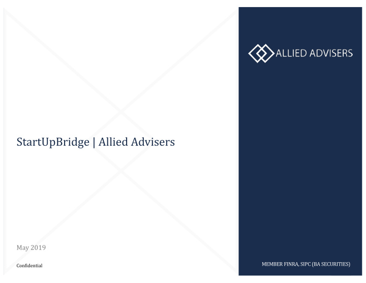 startupbridge allied advisers