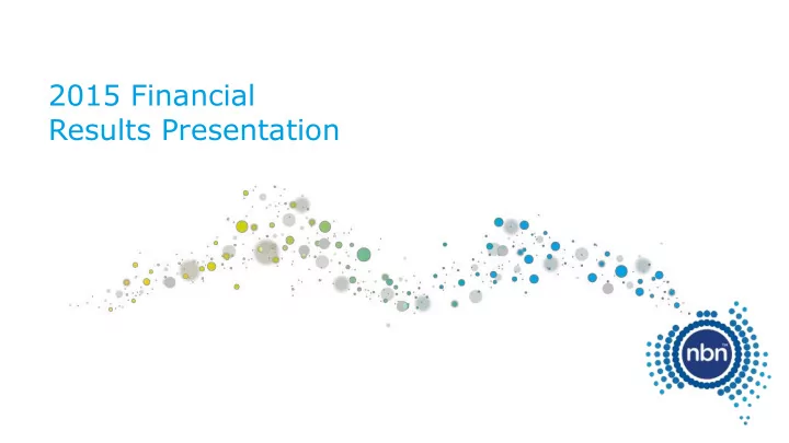 2015 financial