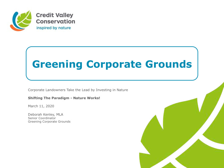 greening corporate grounds