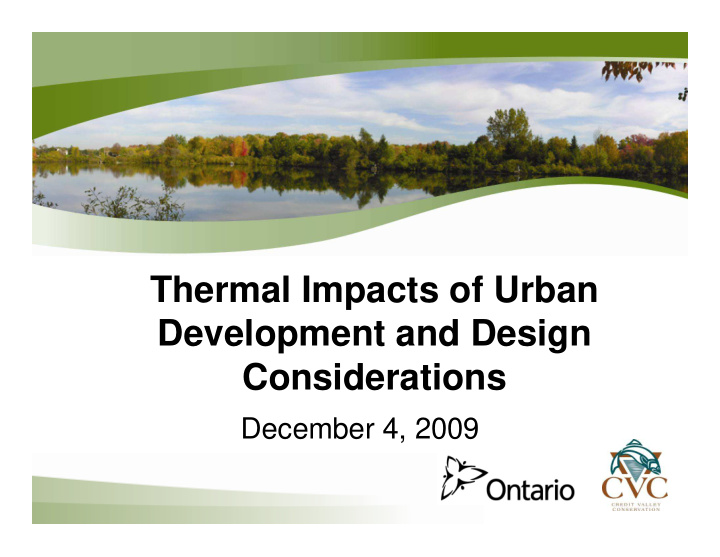 thermal impacts of urban development and design