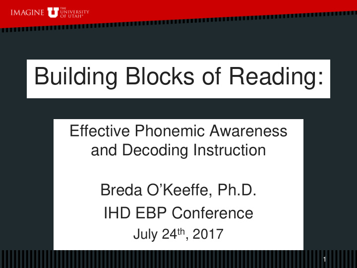 building blocks of reading