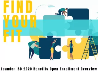 FIND  YOUR  FIT  Leander ISD 2020 Benefits Open Enrollment Overview  IMPORTANT Enrollment