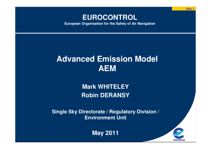 advanced emission model aem