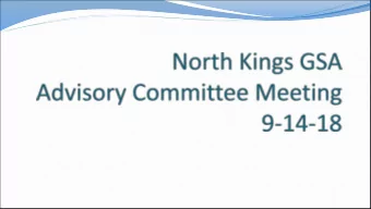 Technical Committee Update  GSP Development  GSP Section  Current Status  Future Work  2- Plan Area