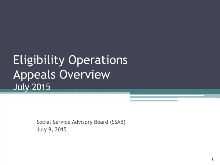 appeals overview