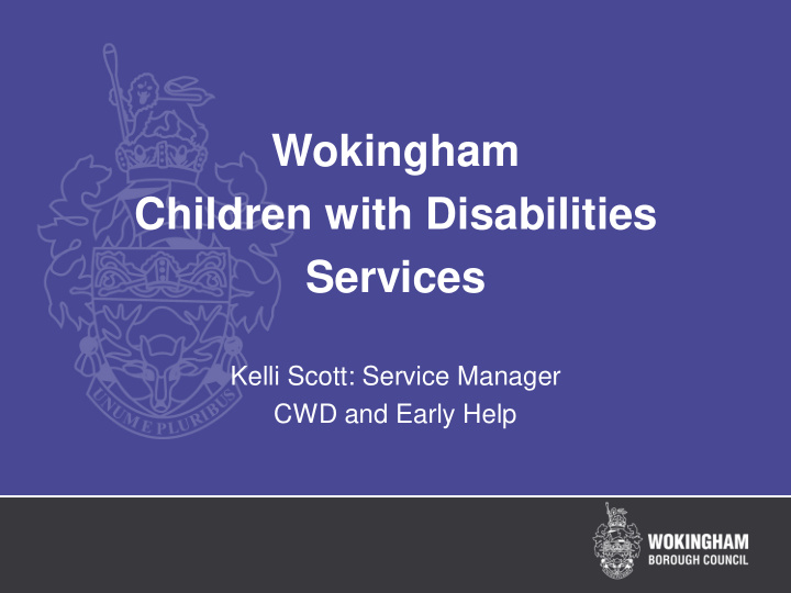 wokingham children with disabilities services