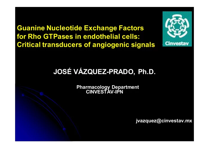 guanine nucleotide exchange factors for rho gtpases in