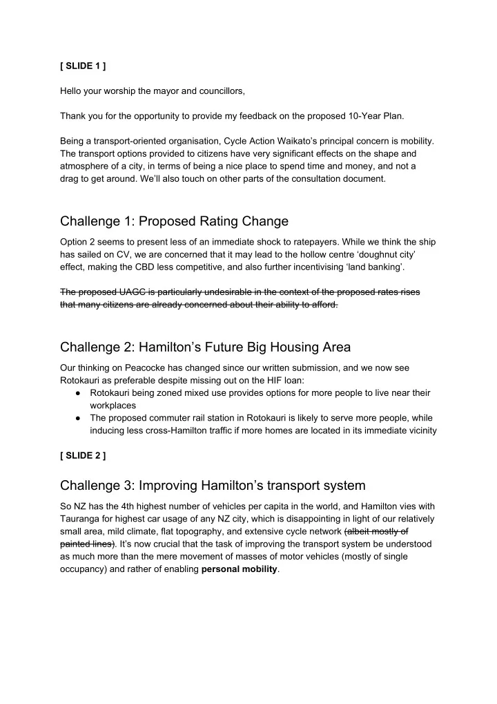 challenge 1 proposed rating change