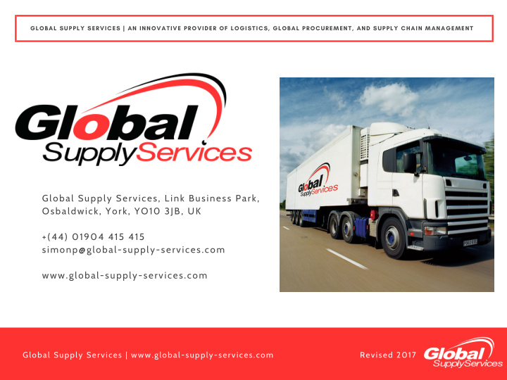 global supply services link business park osbaldwick york