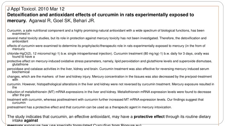 j appl toxicol 2010 mar 12 detoxification and antioxidant