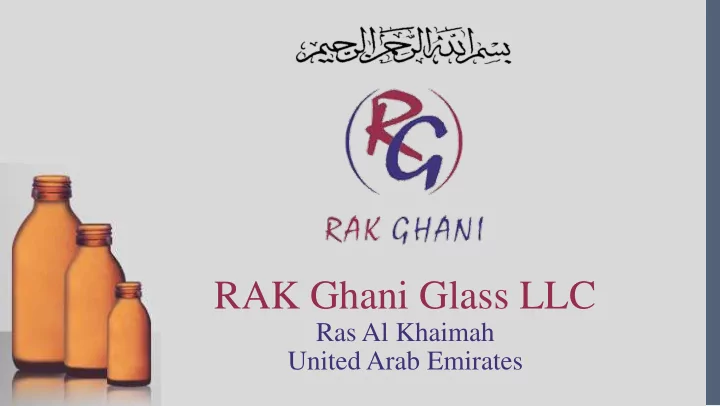 rak ghani glass llc