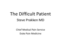 the difficult patient