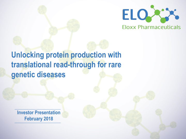 unlocking protein production with translational read
