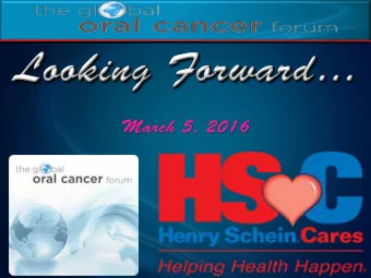 March 5, 2016  Summary of the I naugural GOCF  Advocacy.  GOCF Award  for  Commitment