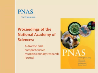 Who We Are  The official journal of the National Academy of Sciences  An authoritative source
