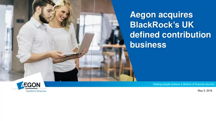 aegon acquires