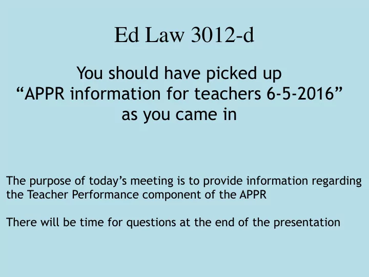 ed law 3012 d