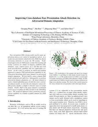 Improving Cross-database Face Presentation Attack Detection via  Adversarial Domain Adaptation